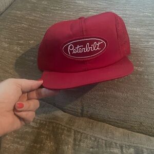 Peterbilt Red Trucker Hat